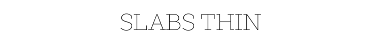 Slabs Thin Font Preview