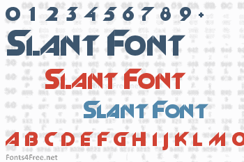 Slant Font