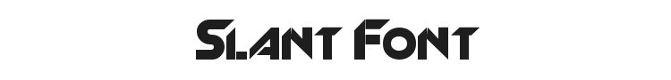 Slant Font