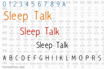 Sleep Talk Font