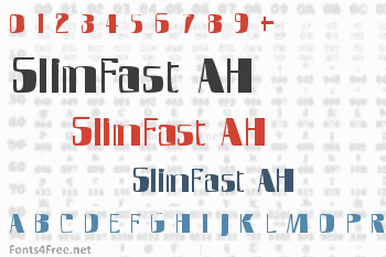 SlimFast AH Font