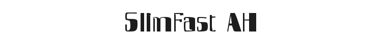 SlimFast AH Font Preview