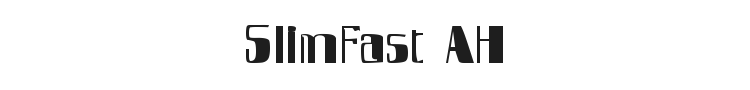 SlimFast AH Font