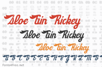 Sloe Gin Rickey Font