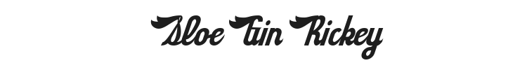 Sloe Gin Rickey Font Preview