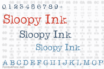 Sloopy Ink Font