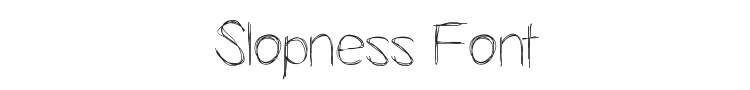 Slopness Font Preview