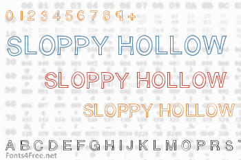 Sloppy Hollow Font