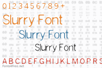 Slurry Font