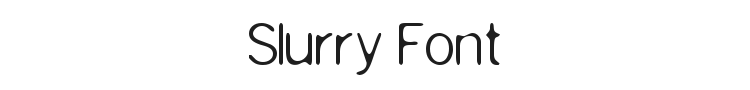 Slurry Font Preview