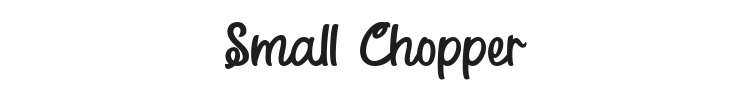 Small Chopper Font Preview