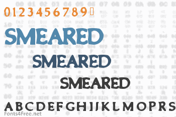 Smeared Font