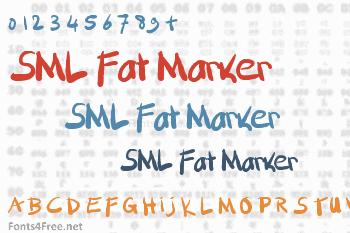 SML Fat Marker Font