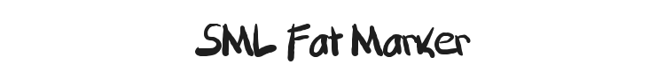 SML Fat Marker Font Preview