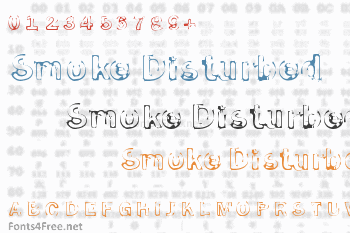 Smoke Disturbed Font