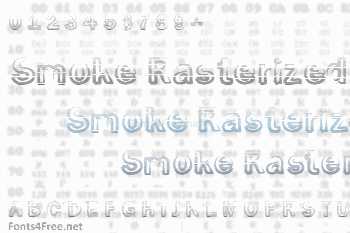 Smoke Rasterized Font
