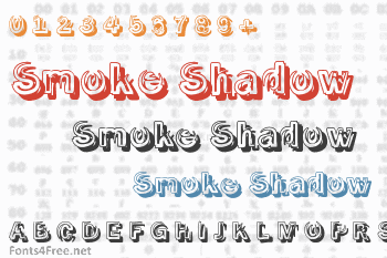 Smoke Shadow Font