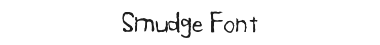 Smudge Font Preview