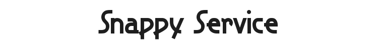Snappy Service Font