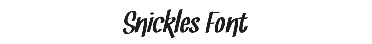 Snickles Font Preview