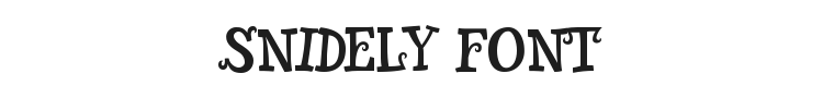 Snidely Font Preview