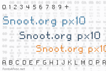 Snoot.org px10 Font