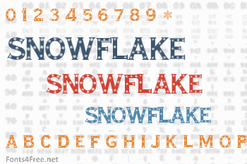 Snowflake Letters Font