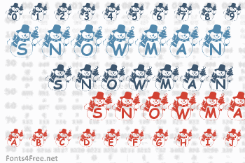 Snowman Font