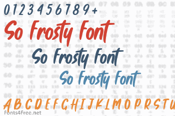 So Frosty Font