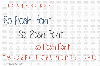 So Posh Font