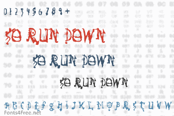 So Run Down Font