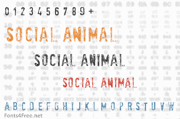 SociaL AnimaL Font