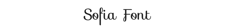 Sofia Font Preview