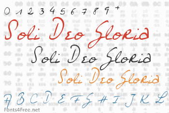 Soli Deo Gloria Font