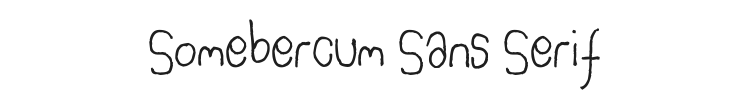 Somebercum Sans Serif Font Preview