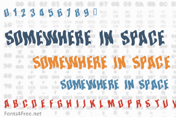 Somewhere In Space Font