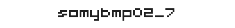 somybmp02_7 Font Preview