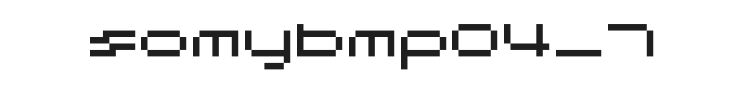 somybmp04_7 Font