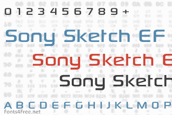 Sony Sketch EF Font