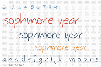 Sophmore Year Font