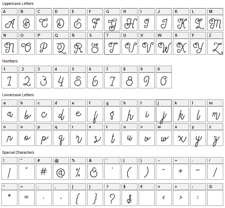 Sortdecai Cursive Wild Script Font Character Map