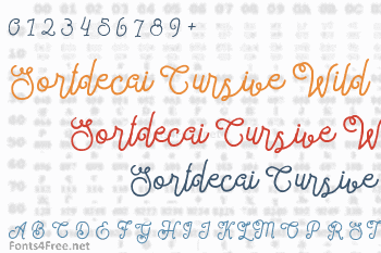 Sortdecai Cursive Wild Script Font