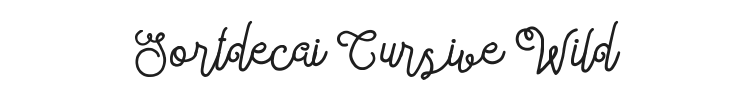 Sortdecai Cursive Wild Script