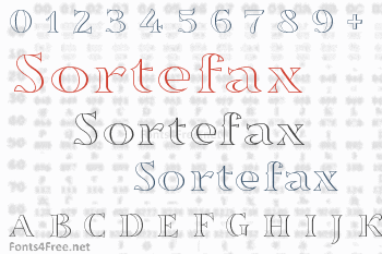 Sortefax Font