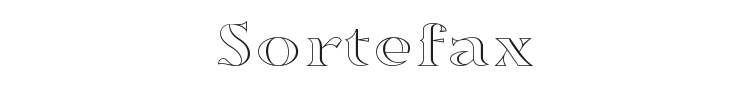 Sortefax Font Preview