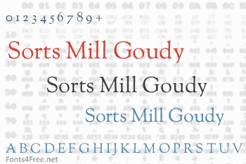 Sorts Mill Goudy Font