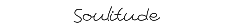 Soulitude Font Preview