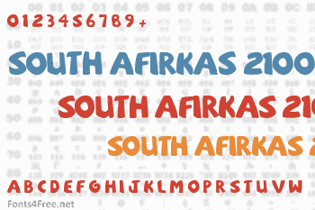 South Afirkas 2100 Font