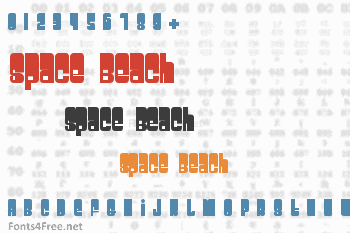 Space Beach Font