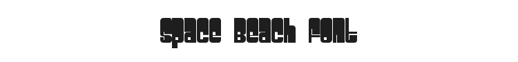 Space Beach Font Preview